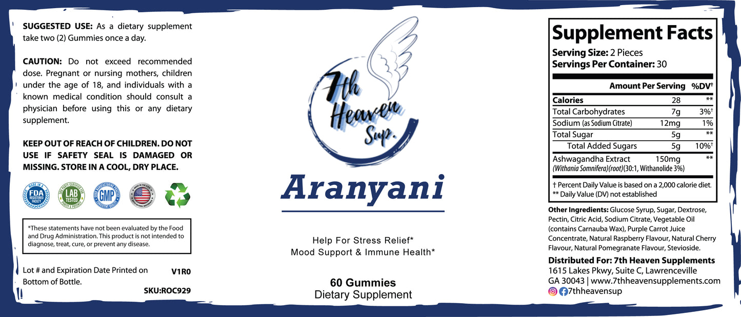 Aranyani - Ashwagandha Gummies